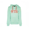Big Green Egg Hoodie Dames Mint Green